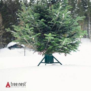 Tree Nest, #218612 Medium Red Geometric Christmas Tree Stand