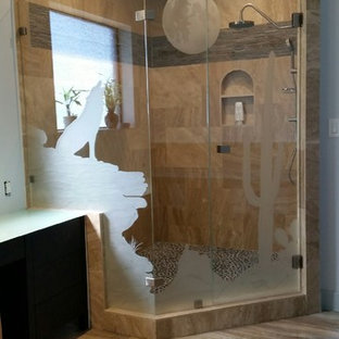 75 Beautiful Southwestern Travertine Tile Bathroom Pictures