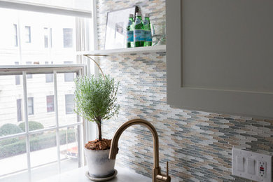 Small transitional home design photo in DC Metro