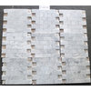 Carrara Marble 2x4 Subway Brick Mosaic Tile Honed Venato Carrera, 1 sheet