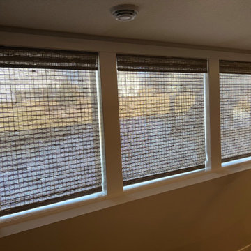 Woven Wood Roman Shades, Light Filtering