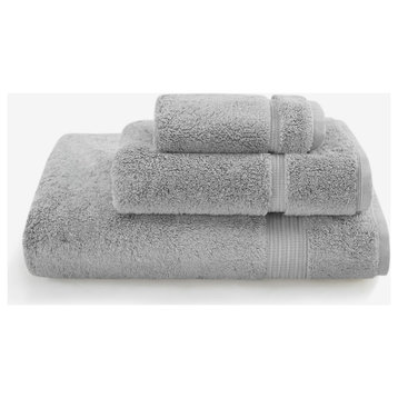 Croscill Adana 100% Turkish Cotton 800gsm Towel, Gray, Bath Towel