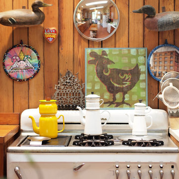 My Houzz: Art and Antiques in a Louisiana Center-Hall Cottage