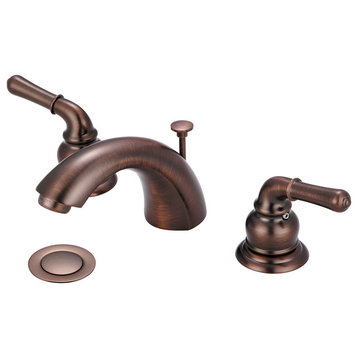 Accent Two Handle Widespread Bathroom Sink Faucet, Oil Rubbed Bronze