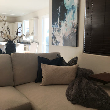 Bursts of Blue Brentwood Family Room