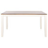Becky Rectangle Dining Table White / Natural