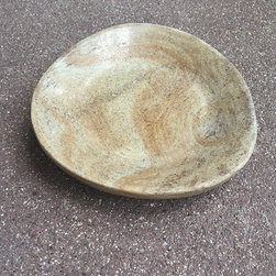 Hand-Carved Sandstone Soap Dish - Soap & Lotion Dispensers