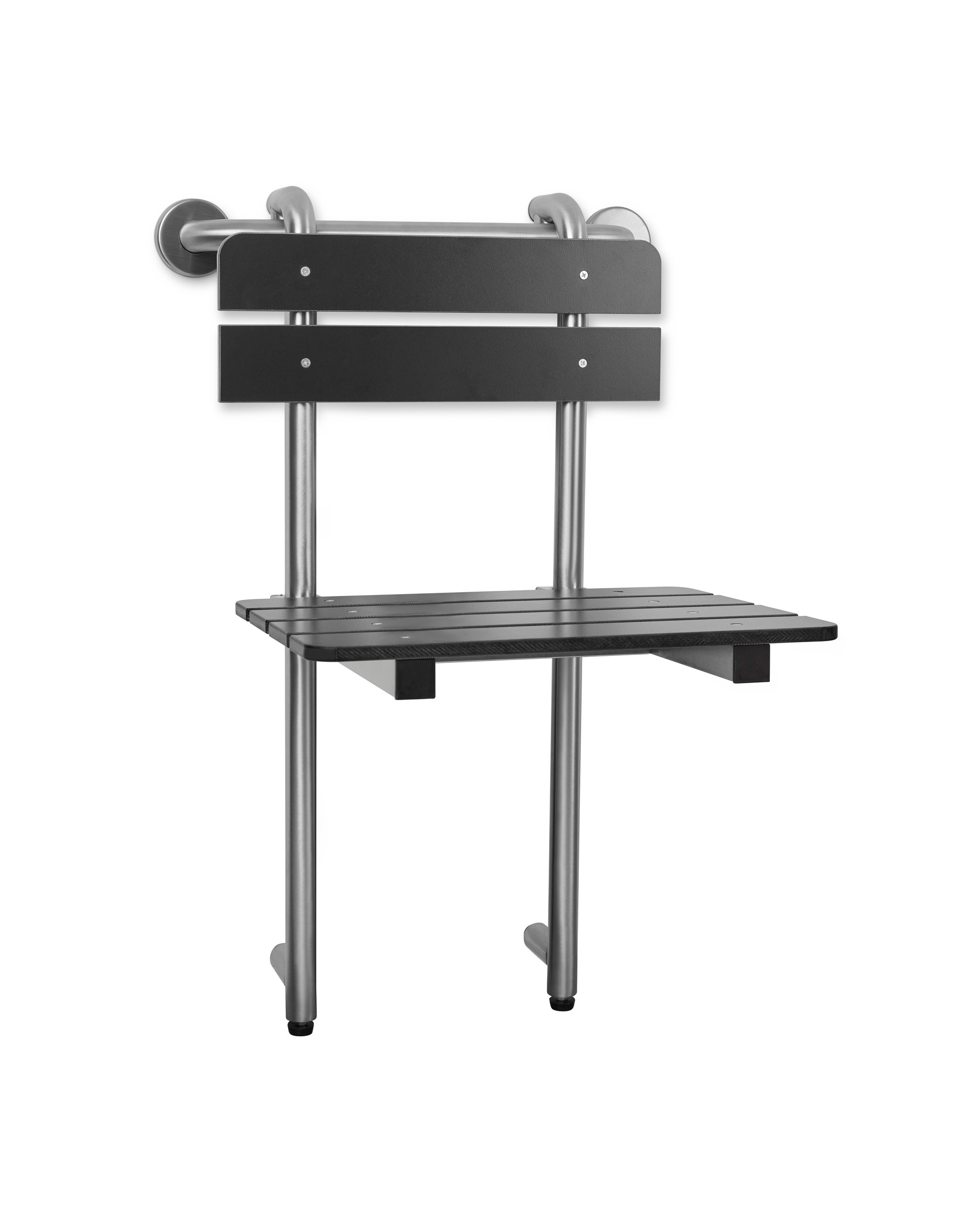 Lifestyle & Wellness Profile Bench Portable Shower Seat, Grab Bar Hung