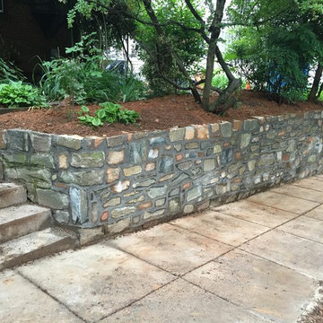 Field Stone Retaining Wall Repair in Washington DC, Kalorama Heights NW