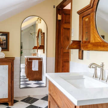 Two Traditional Bathrooms Remodels