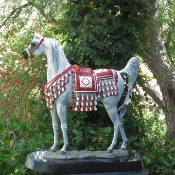 "The Treasure" traditional Arabian Horse Bronze Sculpture