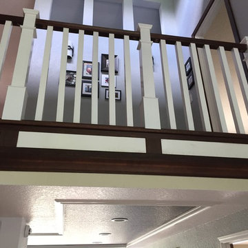 Classical Railing with Red Oak