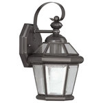 Livex Lighting - Georgetown Outdoor Wall Lantern, Bronze - Our Georgetown collection looks to add regal elegance to your home with a line of lighting that embodies classic design for those who only want the finest. Using the highest quality materials available, the Georgetown begins with solid brass so that each fixture not only looks fantastic, but provides a fit and finish that will last for years as well.
