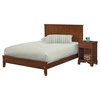 Queen New Hanover Cherry Bed With Low Footboard, Natural Cherry