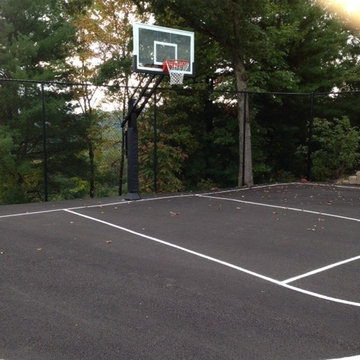 Travis H's Pro Dunk Gold Basketball System on a 45x45 in Cedar Bluff, VA
