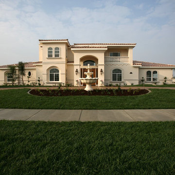 Mediterranean Golf Course Estate Home