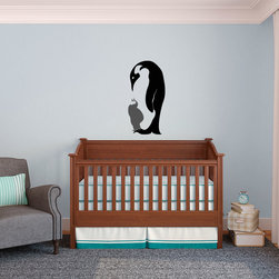 Mom and Baby Penguin - Wall Decals