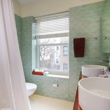 Contemporary Bathroom with New Window - Renewal by Andersen NJ / NYC