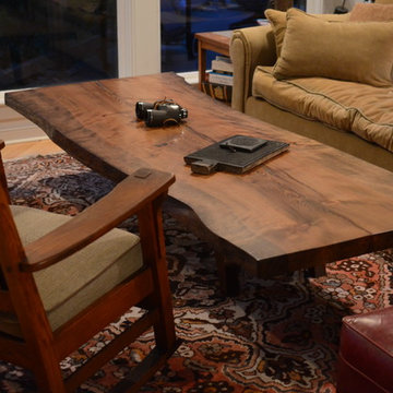 WOODLYNNS EDGE " Live edge slab table and woodwork "