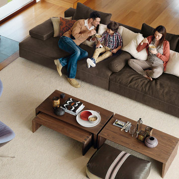 Selling: Glow In Sofa, One Flo Lounge Chair, Glow In Coffee Table, Stripe Pouf..