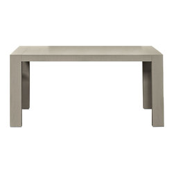 YumanMod - DOPPIO PASSO Rectangular Dining Extendable Table, Grey Lacquered Finish - Dining Tables