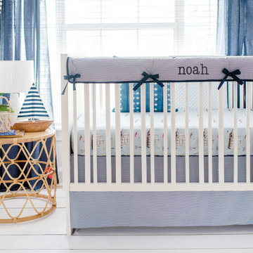Ahoy Matey Nautical Crib Bedding