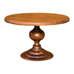 48" Round Pedestal Dining Table - Dark Oak - Products