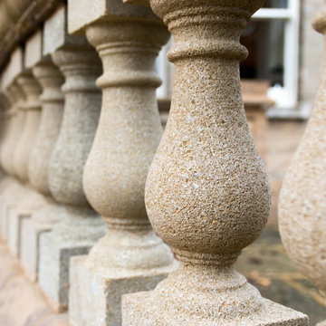 Portico and ballustrading for a lovely house in suffolk