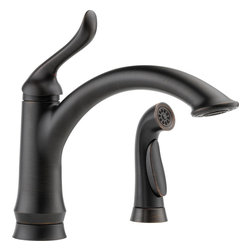 Delta Linden&trade; Single Handle Kitchen Faucet with Spray - Kitchen Faucets