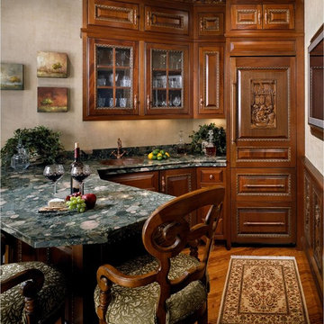 Bar with Wood Carved Doors