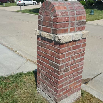 Brick and Stone Mailbox in O'fallon, Mo