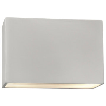 Rectangle Wall Sconce, Open Top & Bottom, 10", Incandescent, Bisque