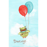 The Little Acorn - "Dream Away" Baby Owl Nursery Art - All little ones needed encouragement to dream! Originally handpainted by Bridget Kelly, A timeless and endearing expression for little boys or girls of any age. Coordinates with "I love you" and "Sweet dreams" canvases
