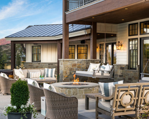 Farmhouse Patio Design Ideas, Remodels & Photos | Houzz