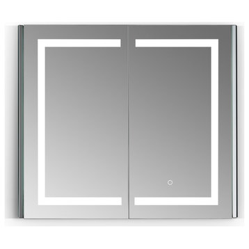Bojano Frameless Surface-Mount/Recessed LED Lighted Medicine Cabinet, 36"