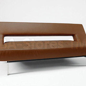 "Innovation USA" Wing Cognac Brown Sofa Bed