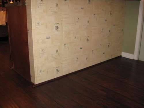 Transition From Cabinets To Wall