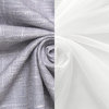 Mix & Match Tulle & Linen-Look Grommet Blackout Curtains, Blue, 52"x84"