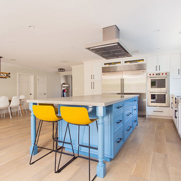 Great room kitchen and living area remodeling in Sherman Oaks