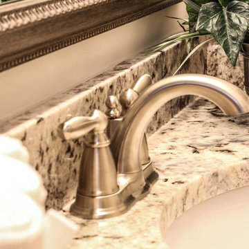 Blue Flower Granite Bathroom Countertops