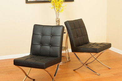 Pandora Modern Design Black Leather Dining Chair