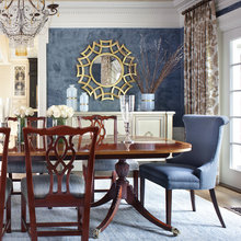 Favorite Dark Blue Dining Room