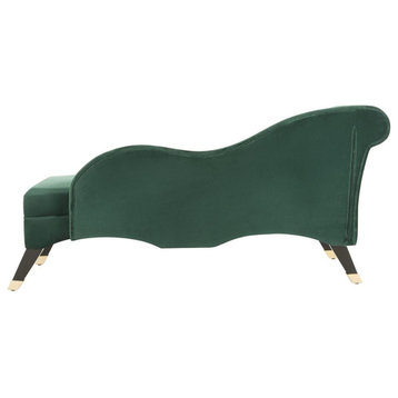 Caiden Velvet Chaise W/ Pillow, Fox6284E