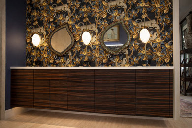 Inspiration for a modern home design remodel in Miami