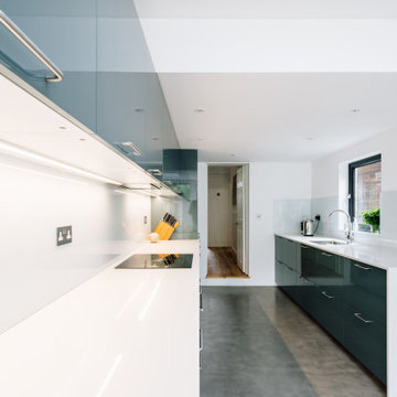 Side and rear extension with a courtyard