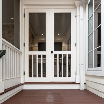 A Porch With A Pizza Oven