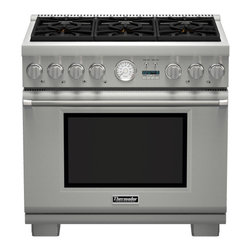 Thermador 36" Pro Grand Dual-fuel Range, Stainless Steel | PRD366JGU - Gas Ranges And Electric Ranges