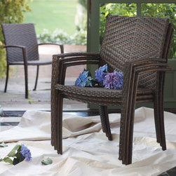 Wicker Stack Chair - Outdoor Dining Chairs