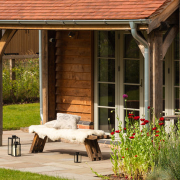 Cottage style oak frame home on custom build site