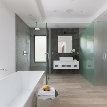Contemporary beds and baths